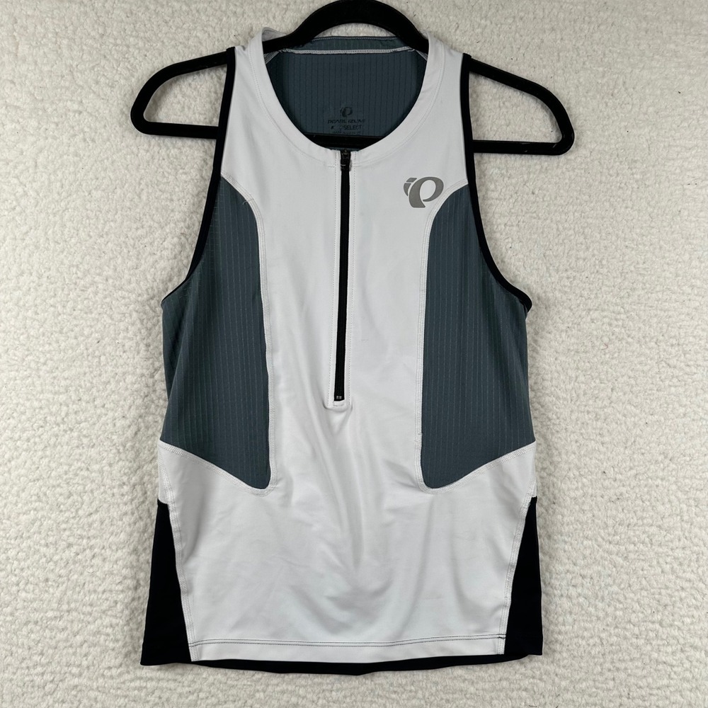 Pearl Izumi Cycling Tank Top Women M Quarter Zip Triathlon Performance Active